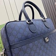 Gucci Ophidia Medium GG Briefcase Blue 36.5x29x7.5cm - 3