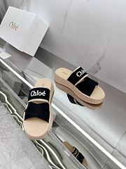 CHLOÉ Mila Logo Platform Slides Black - 1