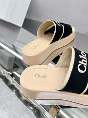 CHLOÉ Mila Logo Platform Slides Black - 4