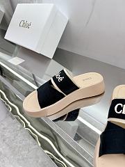 CHLOÉ Mila Logo Platform Slides Black - 2