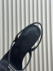 Hermes Glamour 75 Black Sandal - 5