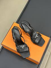 Hermes Glamour 75 Black Sandal - 3