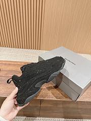 Balenciaga Black Triple S Rhinestone Sneakers - 2