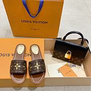 Louis Vuitton LV Lock It Flat Mules Brown - 1