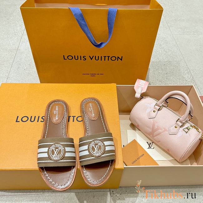 Louis Vuitton LV Lock It Flat Mules Green - 1