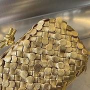 Bottega Veneta Knot Gold Bag 19x11.5x5cm - 6