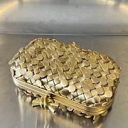 Bottega Veneta Knot Gold Bag 19x11.5x5cm - 3