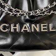 Chanel 22 Handbag Black Silver 20x19x6cm - 6