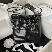 Chanel 22 Handbag Black Silver 20x19x6cm - 2