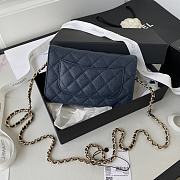 Chanel Woc Wallet Chain Bag Caviar Navy Blue Gold 19x12x3cm - 5