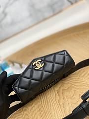 Chanel Quilted Leather Waist Belt Bag Black 18x3.5x12cm - 3