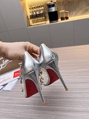 Christian Louboutin Degraqueen Pump PVC Iridescent Silver 10cm - 4