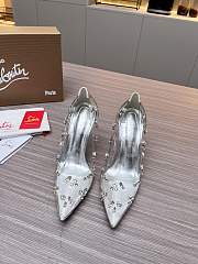 Christian Louboutin Degraqueen Pump PVC Iridescent Silver 10cm - 2