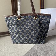 Celine Macadam Denim Tote Bag 48x37cm - 5