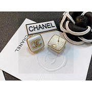 Chanel White Earrings - 1