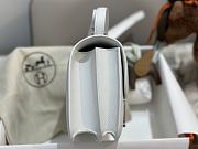 Hermes Constance Bag White Epsom Silver 19cm - 2