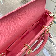 Dior Lady D-JOY Bright Pink Cannage Denim 26x13.5x5cm - 4