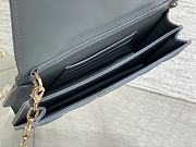 Dior Mini Miss Bag Cannage Lambskin Blue 21 x 11.5 x 4.5 cm - 4