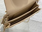 Dior Mini Miss Bag Cannage Lambskin Beige 21 x 11.5 x 4.5 cm - 3