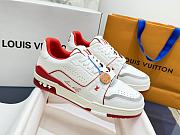 Louis Vuitton LV Trainer White Red Sneaker - 1