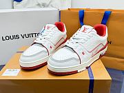 Louis Vuitton LV Trainer White Red Sneaker - 2