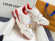 Louis Vuitton LV Trainer White Red Sneaker - 3