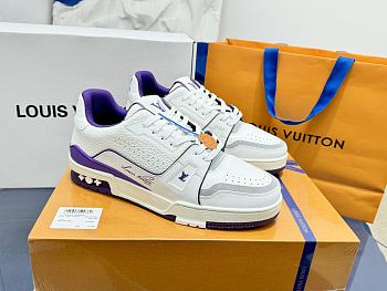 Louis Vuitton LV Trainer White Purple Sneaker