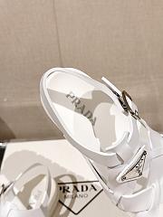 Prada Crisscross Rubber Sandals White - 2