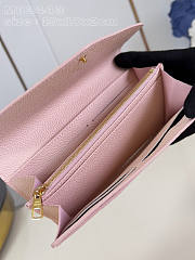 Louis Vuitton LV Sarah Wallet Pink 19 x 10.5 x 2 cm - 3