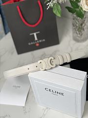 Celine Belt White 2.5cm - 1