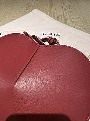 Alaia Le Coeur Shoulder Bag Red 21x17x5cm - 4