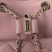 Chanel Backpack Pink 18x18x12cm - 3