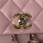 Chanel Backpack Pink 18x18x12cm - 2