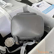 Chanel Backpack Gray 18x18x12cm - 6