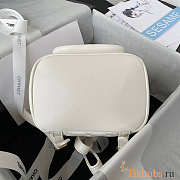 Chanel Backpack White Light Gold Hardware 18x18x12cm - 4