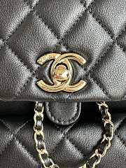 Chanel Backpack Black Gold Hardware 18x18x12cm - 5