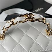 Chanel Vanity Case Top Handle White 17cm - 5