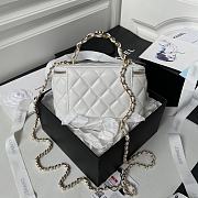 Chanel Vanity Case Top Handle White 17cm - 2