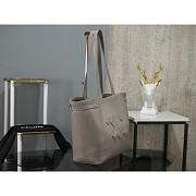 Celine Medium Cabas Cuir Triomphe Grey 54x29.5x15cm - 2