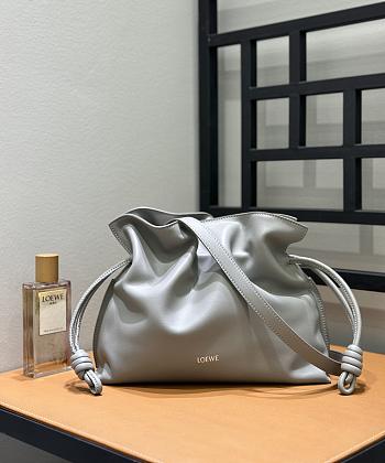 Loewe Flamenco Clutch Bag Grey 30x24.5x10.5cm