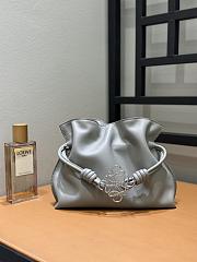 Loewe Flamenco Clutch Bag Grey 30x24.5x10.5cm - 4