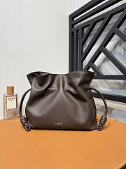 Loewe Flamenco Clutch Bag Brown 30x24.5x10.5cm - 6