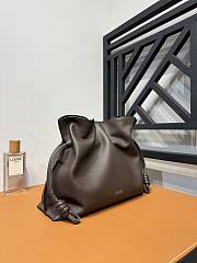 Loewe Flamenco Clutch Bag Brown 30x24.5x10.5cm - 5