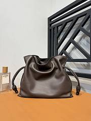 Loewe Flamenco Clutch Bag Brown 30x24.5x10.5cm - 3