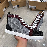 Christian Louboutin Printed Studded Sneakers - 3