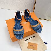 Louis Vuitton LV Denim Helios Flat Sandal - 1