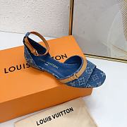 Louis Vuitton LV Denim Helios Flat Sandal - 5