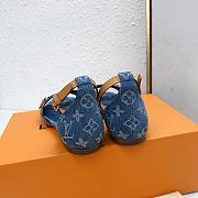 Louis Vuitton LV Denim Helios Flat Sandal - 4