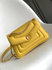 Bvlgari Serpenti Bag Calfskin Yellow 22.5x15x7cm - 1