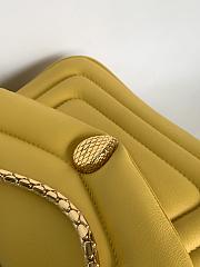 Bvlgari Serpenti Bag Calfskin Yellow 22.5x15x7cm - 4